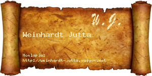 Weinhardt Jutta névjegykártya